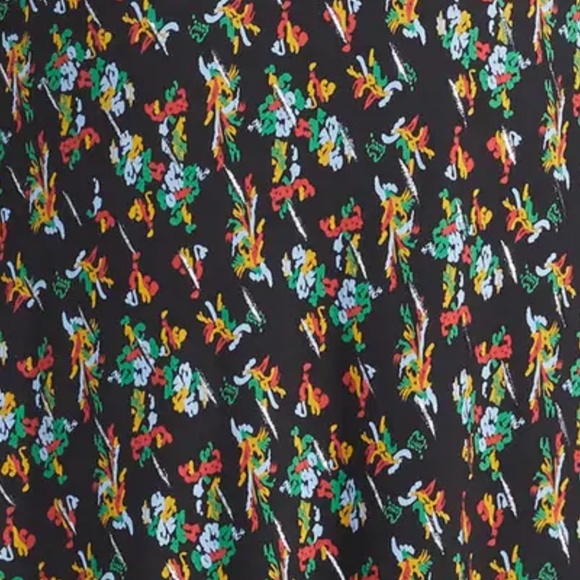 NWT $1998 Lafayette 148 New York Floral Twist Neck Long Sleeve Maxi Dress  - 10! - Picture 7 of 9